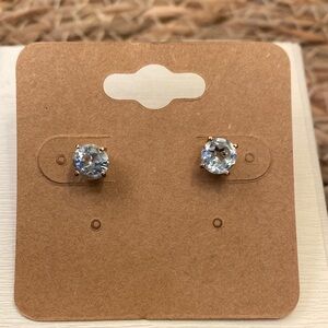 Elegant Blue Topaz Stud Earrings